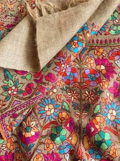 papier mache embroidery pashmina