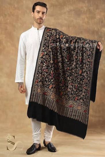 tilla embroidery pashmina